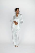 Load image into Gallery viewer, Silk Pajama Shirt and Pants Set