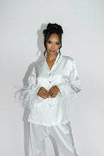 Load image into Gallery viewer, Silk Pajama Shirt and Pants Set